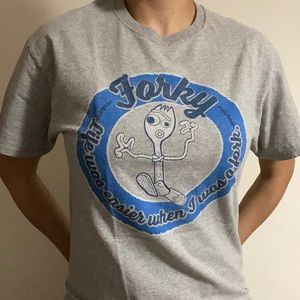 Toy Story 4 Forky Life Was Easier Graphic T shirt